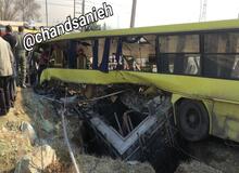 7 کشته و 23 زخمی در واژگونی اتوبوس در دانشگاه علوم تحقیقات تهران+ تصاویر