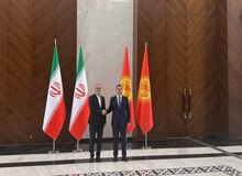  دیدار روسای‌جمهور ایران و قرقیزستان در حاشیۀ اجلاس شانگهای 
