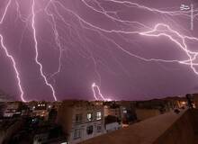 تداوم آسمان ابری همراه با رعد و برق در تهران