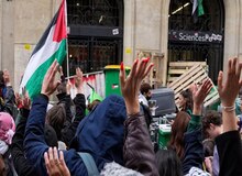 تحصن حامیان فلسطین در دانشگاه علوم سیاسی پاریس