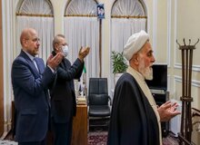 افطاری رئیس مجلس فعلی با روسای مجلس پیشین + عکس