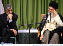 شعرخوانی حداد عادل و واکنش جالب رهبر انقلاب