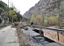 جاده ایلام به دهلران به‌طور کامل بسته شد
