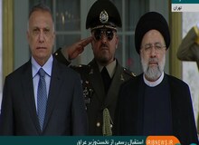 استقبال رسمی رییسی از نخست‌ وزیر عراق