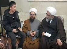 مسلمان شدن یک جوان چینی در قم توسط آیت الله فاضل لنکرانی+فیلم