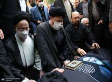 «اسحاق جهانگیری» و «سیدمحمد خاتمی» در مراسم تشییع پیکر سیدمحمود دعایی/ تصاویر