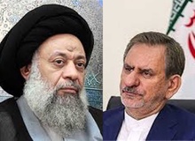 معاون اول رئیس جمهور با آیت الله جزایری دیدار کرد