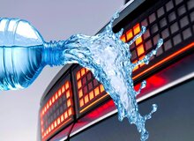 یک بطری آب، خسارت میلیاردی تراشید