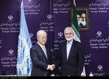 خرازی در دیدار با آمانو: آژانس از طرح پیشران‌های هسته‌ای دریایی ایران حمایت کند
