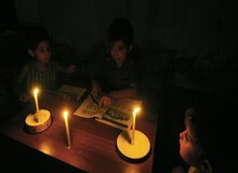 غزه در خاموشی فرو رفت