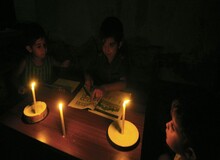 غزه در خاموشی فرو رفت