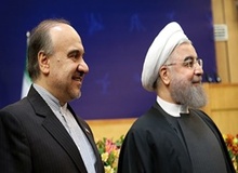 رئیس‌جمهور: چرا برای قهرمانان ورزش دست نمی‌زنی آقای زنگنه!
