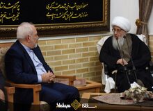 حضرت آیت الله وحید خراسانی در دیدار ظریف: باید با دنیا با زبان ملایم صحبت کرد/ به آقای روحانی بگویید در فکر کار مردم باشند
