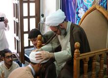 مراسم عمامه گذاری طلاب+ تصاویر