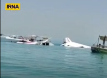 یک هواپیمای آموزشی در آبهای حوالی قشم سقوط کرد