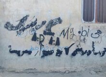 شعار نویسی و نقاشی‌های اعتراضی در کرج/ شهروندان اعتراضات خود را از راه مسالمت آمیز به گوش مسئولان برسانند
