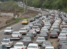 ترافیک سنگین در جاده‌های شمال