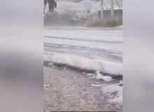 کولاک و سرما در طائف عربستان+فیلم