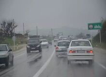 ترافیک سنگین در ورودی تهران؛ باران و مه‌گرفتگی در برخی جاده ها