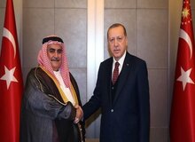 دیدار اردوغان و وزیر خارجه بحرین در پشت درهای بسته