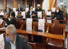 جلسه متفاوت بهارستانی‌ها به دلیل محدودیت‌ها/ تصاویر

