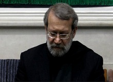 حضور لاریجانی در مراسم ترحیم همسر حجت‌الاسلام راستگو