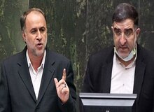 دعوای حاجی بابایی  با هیات رئیسه مجلس+فیلم/ امیر آبادی: کمیسیون برنامه و بودجه هر چه می نویسد غلط است / حاجی بابایی: شما از صبح ظهر صد تا تخلف انجام میدین!