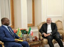 دیدار ظریف با وزیر خارجه سائوتومه و پرینسپ
