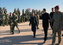 بازدید نخست‌وزیر عراق از پایگاه «عین الأسد» پس از خروج نظامیان آمریکایی