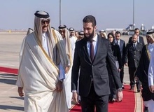 امیر قطر وارد دمشق شد