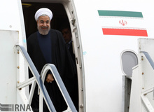 رئیس جمهوری وارد کرمانشاه شد
