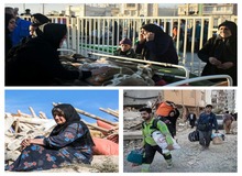 کمک 5 میلیون تومانی به برخی از خانواده های آسیب دیده زلزله کرمانشاه