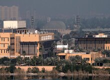 فعال شدن پدافند سفارت آمریکا در بغداد در پی رصد پهپاد