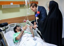 دیدار سخنگوی قوه قضائیه با مجروحان حوادت اخیر/جهانگیر: مسببان مجازات می‌شوند